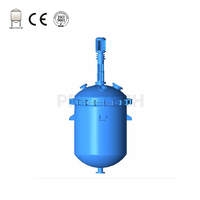 Cuve de réaction sous pression à double enveloppe en acier inoxydable SS304/316L de 5000L avec moteur PLC, haut niveau de sécurité, personnalisable