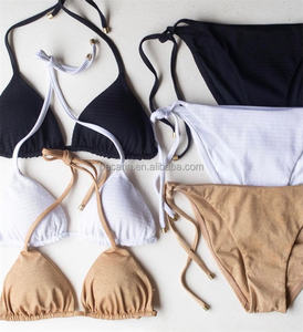 Maillot de bain deux pièces pour femme, tissu texturé, haute qualité, style string, pour l'été 2025 - Product Image 2