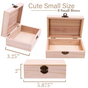กล่องใส่เครื่องประดับไม้ Xianchen Crafts ขนาด 1-3 ลิตร แบบฝาพับ สีแอพริคอต/สีกากี - Product Image 5