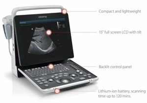 Mindray DP-50 Premium Veterinary <b>Ultrasound</b> <b>Portable</b> Black & White Digital Diagnostic Imaging Instrument for Animal - Product Image 3