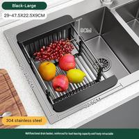 Hete Aanbieding 304 RVS Zeefmandje Keuken Fruit Groente Afgietbak Kom voor Huishoudelijk Voedsel Wassen