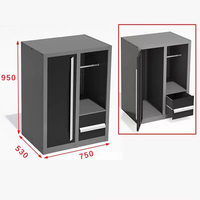 Chariot de rangement d'atelier et de garage intérieur Sodor en acier robuste avec finition thermolaquée, 5 tiroirs, qualité garantie, OEM