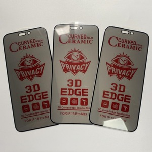 ฟิล์มเซรามิกแบบด้านสำหรับ iPhone ป้องกันการมองเห็นจากด้านข้าง ฟิล์มไฮโดรเจลนิ่ม ความแข็ง 9H ป้องกันการแตกขอบ - Product Image 3