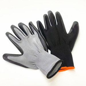 Guantes De Nitrilo De Alta Destreza, Guantes De Protección De Poliéster Personalizados, Guantes De Seguridad De Trabajo De Jardín Industrial A Prueba De Grasa Ligera - Product Image 1