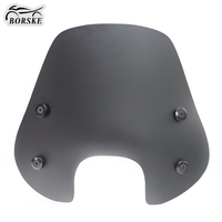 Pare-brise de moto noir, écran de protection contre le vent en PMMA pour Piaggio Zip