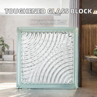 Blocs de verre plats transparents, imperméables et écologiques pour applications extérieures en entrepôts, hôpitaux et supermarchés