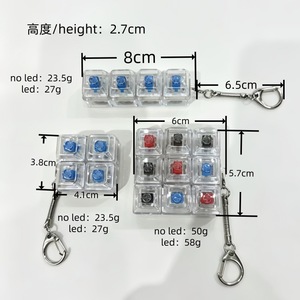 Fitness Tiger Light Up Stress Relief <b>Keyboard</b> Keychain With Colorful <b>Switches</b> Portable For Car Bag Charm - Product Image 2