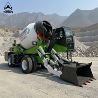 Camion malaxeur à béton autochargeur de marque SQMG, système hydraulique stable, temps de travail continu longue durée