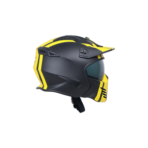 Casco Modular Integral JPX MX 726 R, con un brillante motivo amarillo MX 04 para aventuras de motocross audaces y dinámicas. - Product Image 2