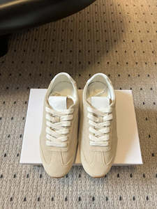 Chaussures de course pour hommes en cuir véritable, respirantes, amortissantes, chaussures de sport décontractées - Product Image 4