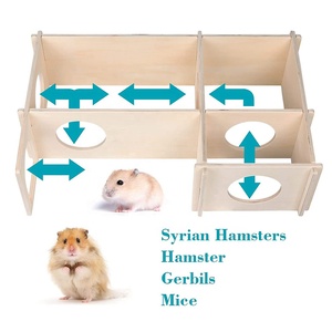 Nuovi <span class=keywords><strong>prodotti</strong></span> animali domestici al coperto case divertenti natura criceti in legno casa - Product Image 2