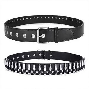 Ceinture en PU haut de gamme pour femmes, texture givrée, nouvelle conception transfrontalière, épingle décorative pour vêtements, en alliage, Jessi JE5941 - Product Image 4