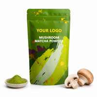 Poudre de Matcha aux Champignons Instantanée Formule Personnalisée OEM – Soulage le Stress, Boisson Énergisante, Favorise le Cycle Métabolique, Renforce l'Immunité