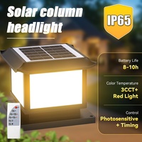 Lampe de colonne LED pour extérieur, villa, jardin, cour, paysage, luminaire de porte d'entrée, lampes solaires pour piliers de jardin, directement de l'usine