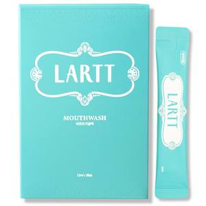 Enjuague Bucal LARTT con Extracto de Té Verde Coreano y Mentol de Menta, Sin Alcohol, Aliento Fresco Duradero, Práctico Envase en Sobres - Product Image 1