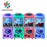 Machine à griffes à monnayeur pour centre de jeux, modèle Colorful Park Teddy Bear Lucky Star, distributeur de prix, en promotion