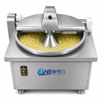 Pencacah Sayuran Tipe Mangkuk Listrik 220V Motor 100-300kg/jam Bahan SUS304 Stainless Steel Food Grade Dapat Disesuaikan untuk Memotong Sayuran