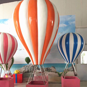 Statue de <span class=keywords><strong>montgolfière</strong></span> en fibre de verre fabriquée en Chine pour la décoration extérieure des centres commerciaux - Product Image 1