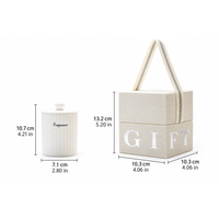 Coffret Cadeau Bougie Parfumée en Céramique LF avec Mèche en Bois – Parfum de Niche Idéal pour Mariages, Fête des Mères, Saint-Valentin, Noël