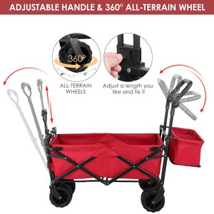 Mini Camping Trolley Folding <strong>Wagon</strong> <strong>Beach</strong> Cart Foldable Outdoor Utility <strong>Wagon</strong> Foldable Cart <strong>Wagon</strong> - Product Image 5