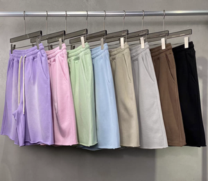 กางเกงขาสั้นผ้าฝ้ายลำลองสำหรับบุรุษและสตรี-สวมใส่สบายสำหรับสวมใส่ในชีวิตประจำวันมีจำหน่ายขายส่งเหมาะสำหรับฤดูร้อนวิ่ง - Product Image 1