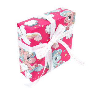 Venta al por mayor 80g de papel recubierto de impresión personalizada papel de regalo de cumpleaños para embalaje - Product Image 1