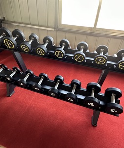 Quả tạ/dumbell đặt trọng lượng miễn phí sức mạnh trainiung thép cao su tráng đầu tròn commercia nhà phòng tập thể dục thiết bị tập thể dục - Product Image 5