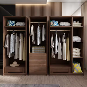 Armadio moderno <span class=keywords><strong>in</strong></span> <span class=keywords><strong>legno</strong></span> indipendente <span class=keywords><strong>per</strong></span> la personalizzazione del guardaroba della camera da letto MDF porta materiale <span class=keywords><strong>per</strong></span> la casa <span class=keywords><strong>mobili</strong></span> - Product Image 4