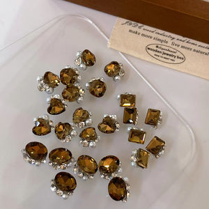 2025 nuevos productos terminados de estilo <span class=keywords><strong>Mirad</strong></span>-Decoraciones de uñas cuadradas gruesas de ángulo recto largo-diamante apilado de cristal súper brillante - Product Image 2