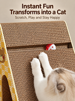 Griffoir vertical triangulaire en sisal sur mesure avec clochette et balle, idéal pour les animaleries – Direct Usine