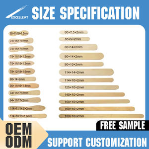 Échantillon gratuit Popsicle en <span class=keywords><strong>bois</strong></span> naturel biodégradable jetable Vente en gros Bâtons de crème glacée Impression personnalisée avec logo - Product Image 2