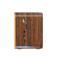 Vintage Holzmaserung Radio FM AM SW 3-Band Tragbarer Lautsprecher mit TF-Karte USB MP3-Player Retro Desktop-Audio Wohndekoration