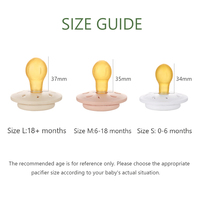 Vente en gros de sucettes en latex de caoutchouc naturel pour nourrissons sans BPA, tétine orthodontique en silicone pour bébés de 0 à 12 mois