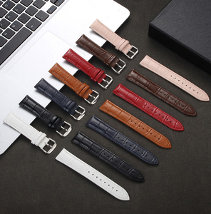 Dây đeo đồng hồ bằng da thật cổ điển 18/20/22Mm Dây đeo khóa kim loại phổ biến cho nhiều thương hiệu đồng hồ khác nhau - Product Image 6