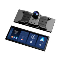 Écran de voiture H818D 11 pouces avec Carplay intégré, caméra de tableau de bord 1080P, moniteur de voiture DVR, navigation Carplay iOS et Android Auto, musique, écran de voiture