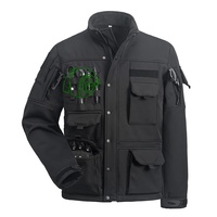 Veste Softshell Tactique Personnalisée Doublée Polaire Imperméable avec Système MOLLE sur la Poitrine pour Randonnée et Équitation – Grande Vente