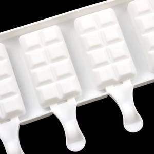 Silicone DIY <b>maker</b> with 4 small grid cube shapes, sustainable and silicone mold for pouring ice <b>cream</b> - Product Image 4