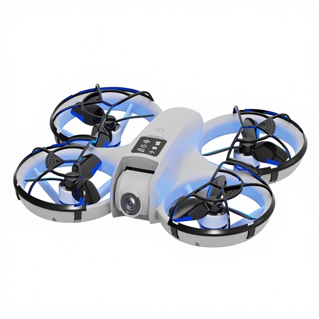 Outdoor Mini Plastic Beginner Drone Camera Handle Control Aerial Photo Quadcopter Optical Flow Positioning Brushless Motor