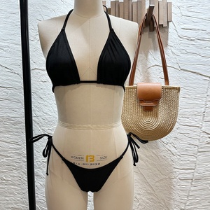 Vente en gros <span class=keywords><strong>Maillot</strong></span> <span class=keywords><strong>de</strong></span> bain bronzé <span class=keywords><strong>sans</strong></span> ligne <span class=keywords><strong>de</strong></span> <span class=keywords><strong>bronzage</strong></span> <span class=keywords><strong>Maillot</strong></span> <span class=keywords><strong>de</strong></span> bain <span class=keywords><strong>de</strong></span> plage 2 pièces Bikini triangle à lacets - Product Image 6