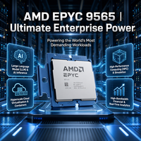 AMD EPYC 9565 Server CPU 72 Core 144 Thread 3.15GHz 4.3GHz 384MB L3 Cache Socket SP5 400W Processor for Data Center