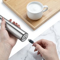 Vente flash - Mini batteur à œufs de qualité alimentaire, rechargeable par USB, mousseur à lait électrique, mousseur à café