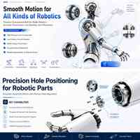 Usinage CNC de haute précision pour les pièces mécaniques de robots industriels