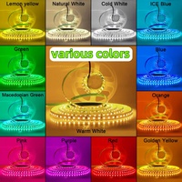Bande lumineuse LED SMD 2835 60 240 120 LED Rouge Bleu Doré Jaune Vert Rose Violet Orange Bleu Glace Vert Mars Jaune Citron 2835