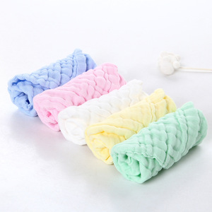 Toalla de Gasa de Algodón para Bebé Qidou, 30x30cm, Seis Capas, Color Sólido, Paño para Lavar la Cara, Toalla Cuadrada, Babero - Product Image 3