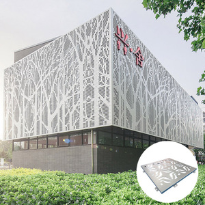 Kiến Trúc Xây dựng đầy màu sắc Anodized gói Rèm tường đục lỗ tấm nhôm mặt tiền Veneer - Product Image 2