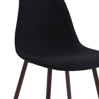 Échantillon gratuit Noir Hoker Haute À Manger Jambe Dossier Chippendale 2 En Cuir Style Européen Chaise De Cuisine Pour Îlot De Cuisine