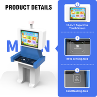 Máquina de autoservicio para préstamo/retorno de libros en bibliotecas, RFID UHF con sistema operativo Windows 10, color plateado, compatible con SIP2, NCIP, SDK, API, OEM y ODM.