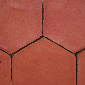 Piastrelle esagonali Chroma Red da 10 pollici per decorazione di pareti e pavimenti - Product Image 5