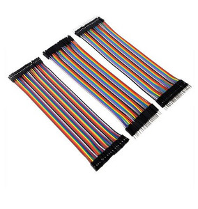 Personalizado macho a hembra 1P 2P 3P 4P 5P 6P 10P DuPont 2,54mm línea de placa de pruebas plana cinta de puente arnés de cable - Product Image 1