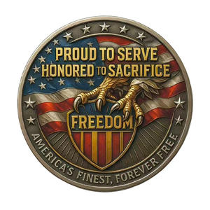 Moneda Metálica 3D con Diseño Personalizado, Tema Gratitud y Respeto, Relieve, Estilo Retro, Elemento de Bandera, Medalla, Decoración de Escritorio, Colección - Product Image 3
